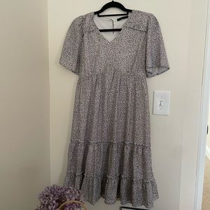 Mika Rose Mid length Floral Tiered Dress